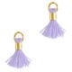Mini Quaste Ibiza Style 0.7cm Gold-charmed violet